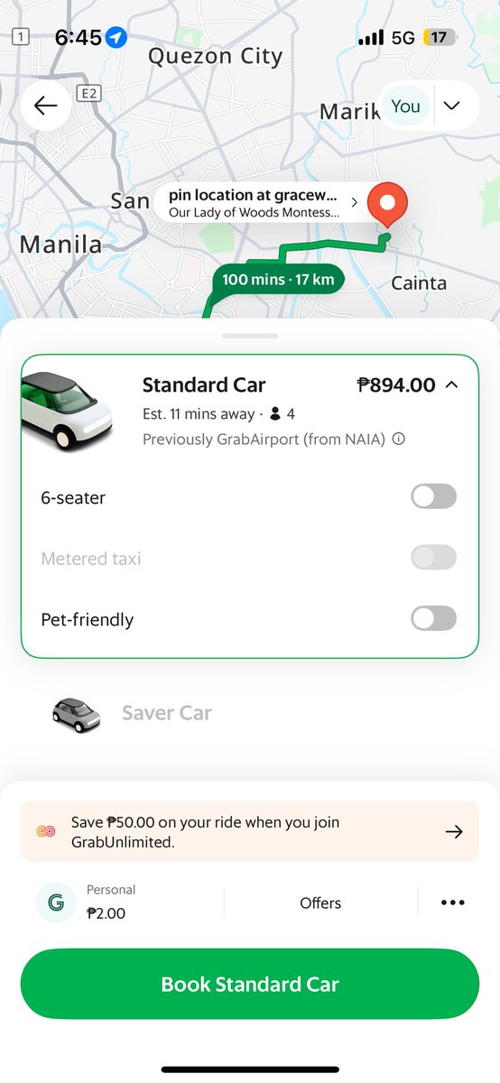 ANNIEmalism's tweet photo. Sobrang lala???? Bakit ganito na yung price from Airport to house? Before mga 600+ lang naman 😠😠😠😠 @grabph kahit nung early morning, ganito din…. Bakit biglang mahal pag from airport?? https://t.co/UcMPB2yyyc