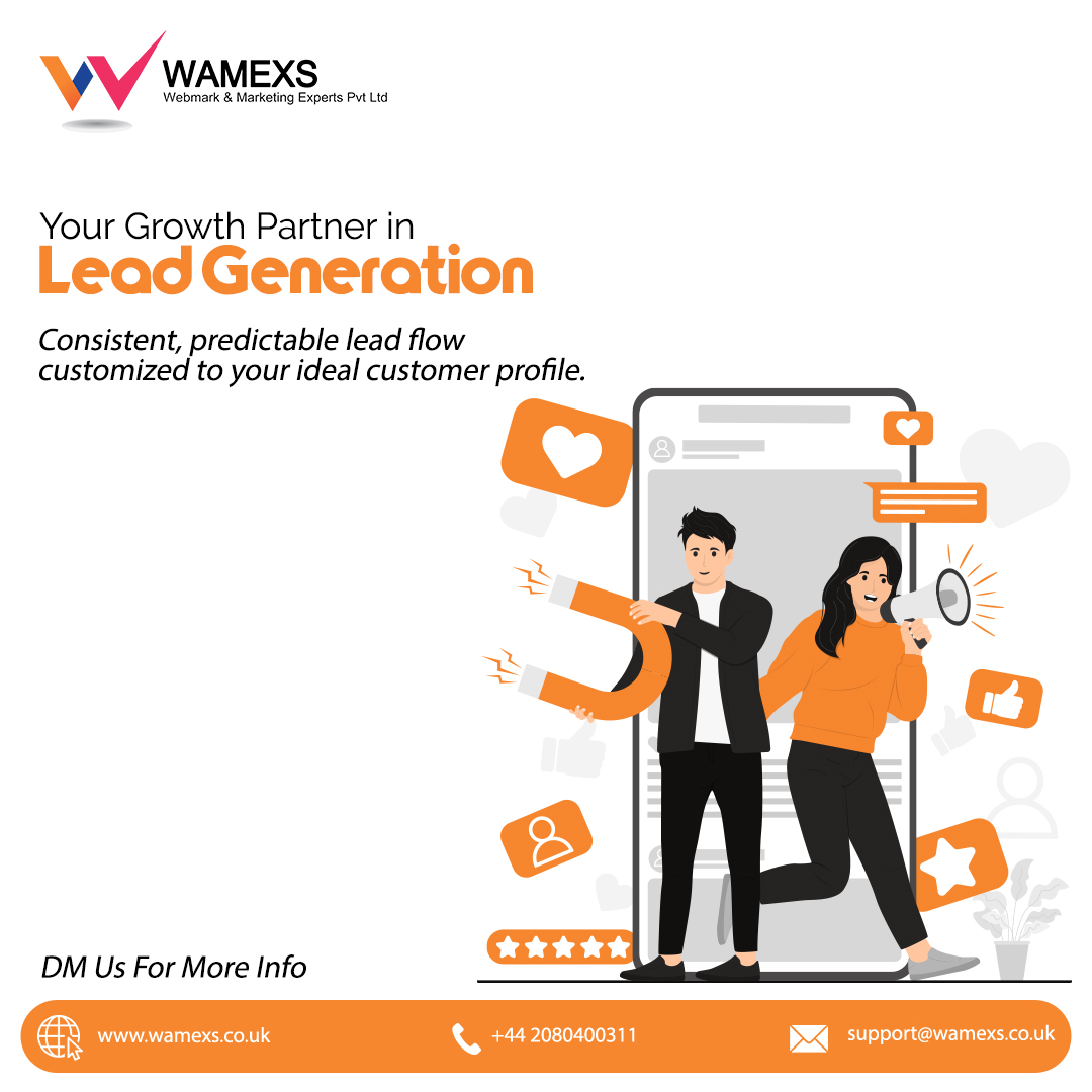 wamexsuk's tweet image. 🎯 Tired of Chasing Customers? Let Them Come to YOU!

🚀 Let Webmark bring you the customers you’ve been looking for.
More details: wamexs.co.uk
Call: +44 208 040 0311
Email: support@wamexs.co.uk
Follow us: @wamexsuk

#LeadGeneration #WebmarkExperts #MarketingThatWorks