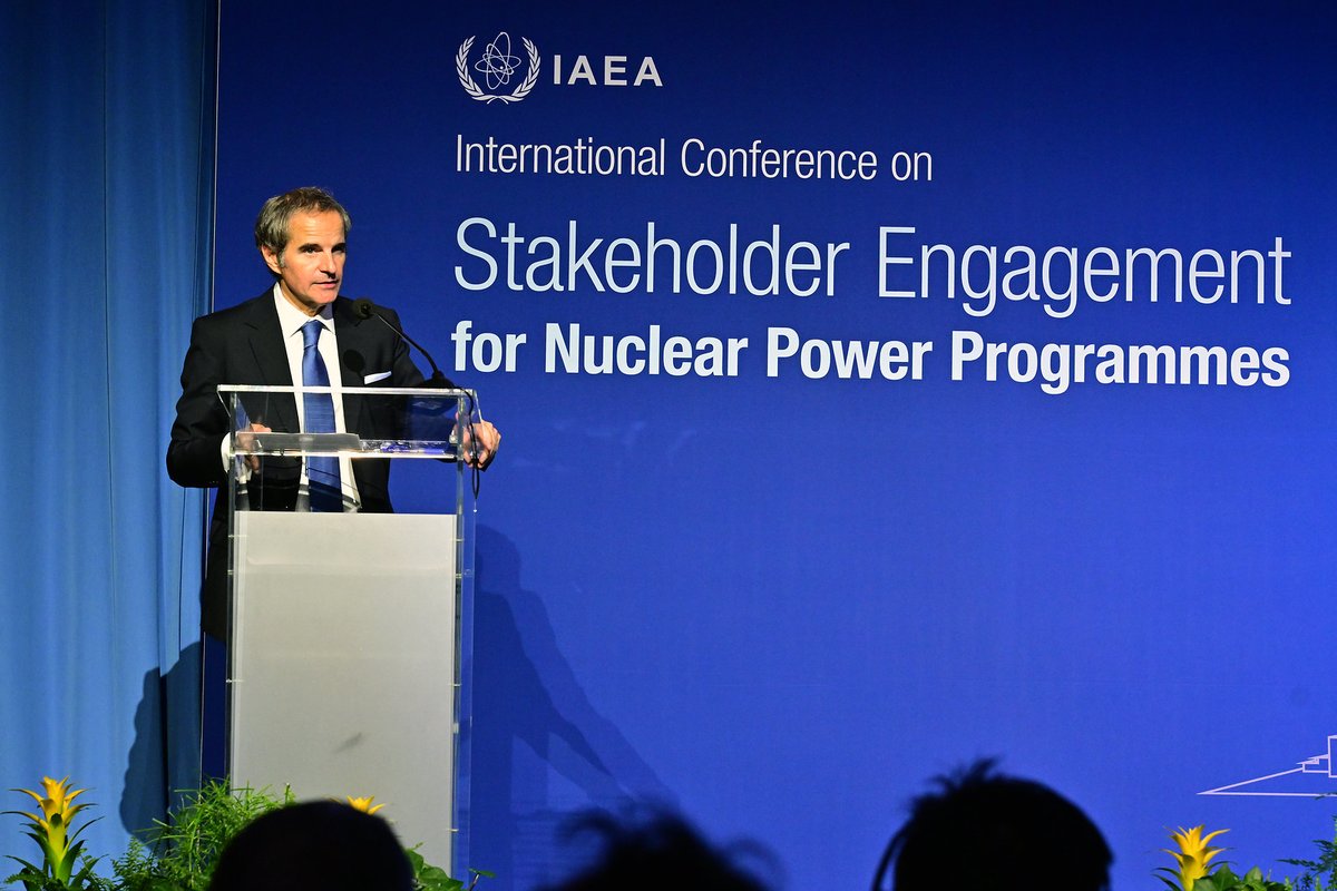 Rafael Mariano Grossi (@rafaelmgrossi) on Twitter photo Over 80 mayors and local leaders, representing ~9 million people, are attending @IAEAorg’s #LetsTalkNuclear conference. As I told them today: meaningful stakeholder engagement begins with them – those who live this reality and understand how nuclear benefits their communities. Over 80 mayors and local leaders, representing ~9 million people, are attending @IAEAorg’s #LetsTalkNuclear conference. As I told them today: meaningful stakeholder engagement begins with them – those who live this reality and understand how nuclear benefits their communities.