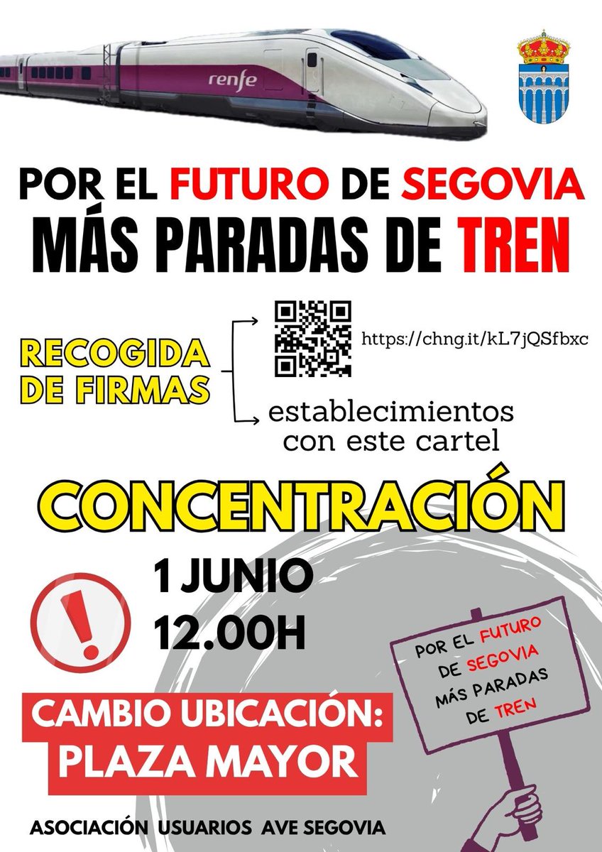Hemos tenido que cambiar la ubicación!! Nos vemos en la Plaza Mayor!!!!!