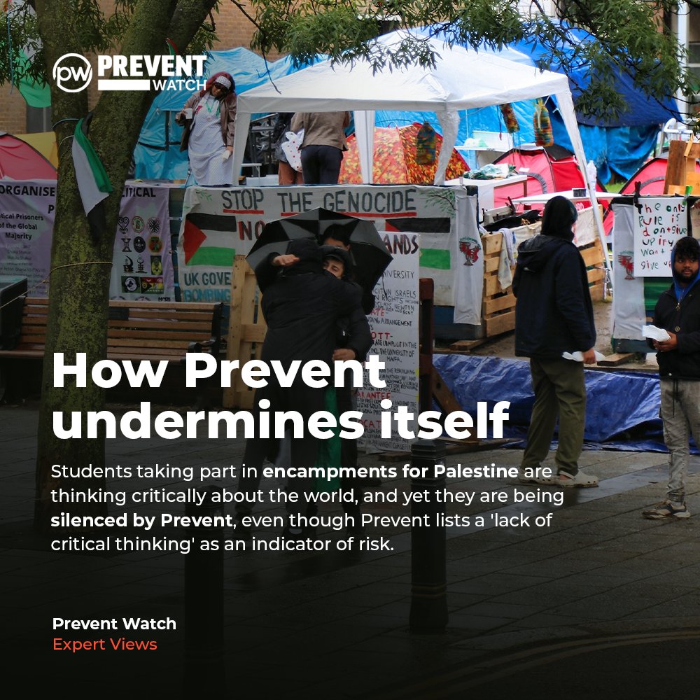 Students are fulfilling the purpose universities exist: to to build a better world, which is why Prevent has no place in education: preventwatch.org/university-rea…