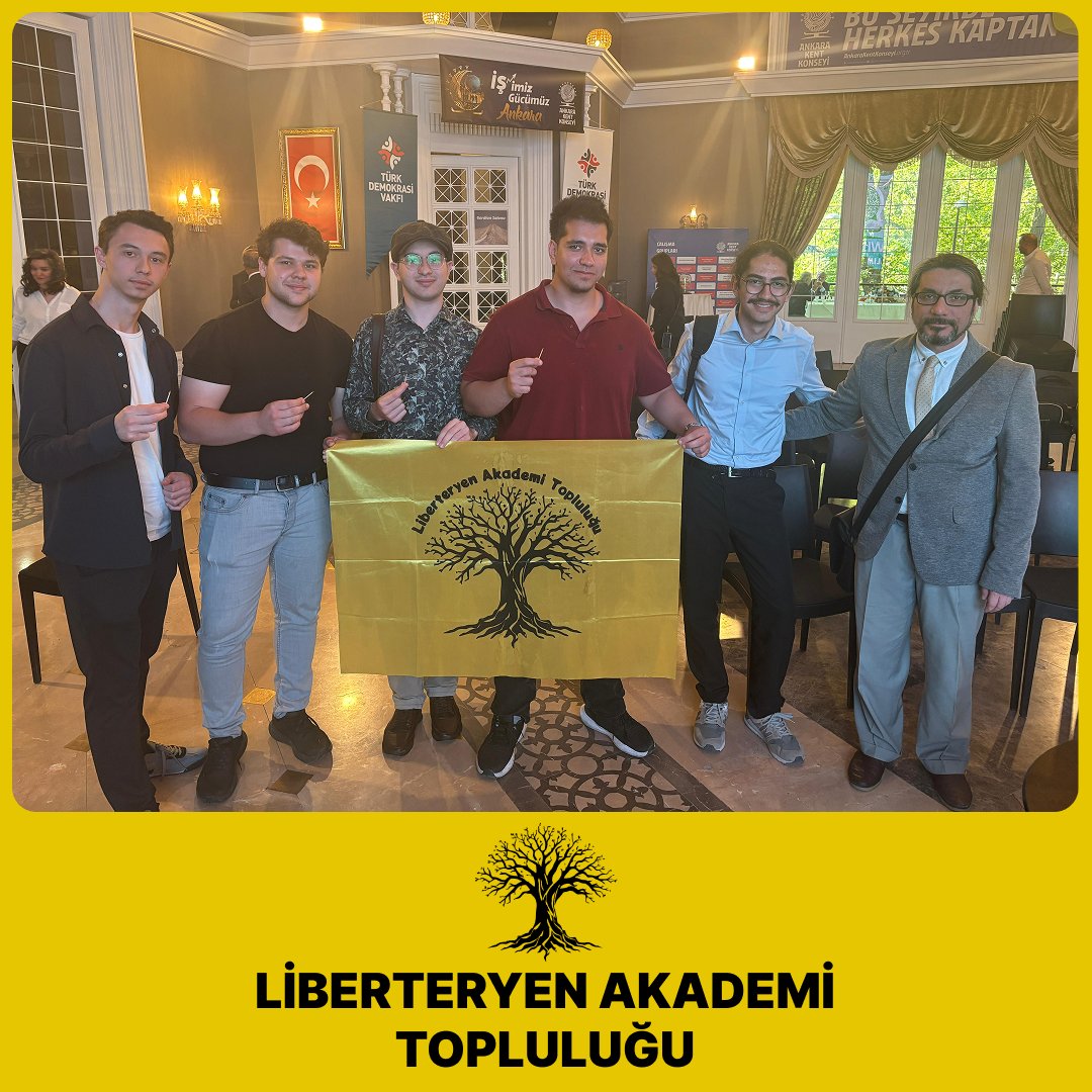 Liberteryen Akademi Topluluğu (@liberat_tr) on Twitter photo Ankara üyelerimiz, Türk Demokrasi Vakfı’nın “27 Mayıs Bütün Yönleriyle Darbeler ve Vesayetler” etkinliğine katıldı.
Konferans sonrası Hande Tibuk ve Erkan Mumcu ile görüşme fırsatı bulduk. 27 Mayıs’ı lanetliyor, demokrasi şehitlerimizi rahmetle anıyoruz.
<a href="/handetibuk/">Hande Tibuk</a> <a href="/ErkanMumcu63/">Erkan Mumcu</a> Ankara üyelerimiz, Türk Demokrasi Vakfı’nın “27 Mayıs Bütün Yönleriyle Darbeler ve Vesayetler” etkinliğine katıldı.
Konferans sonrası Hande Tibuk ve Erkan Mumcu ile görüşme fırsatı bulduk. 27 Mayıs’ı lanetliyor, demokrasi şehitlerimizi rahmetle anıyoruz.
<a href="/handetibuk/">Hande Tibuk</a> <a href="/ErkanMumcu63/">Erkan Mumcu</a>
