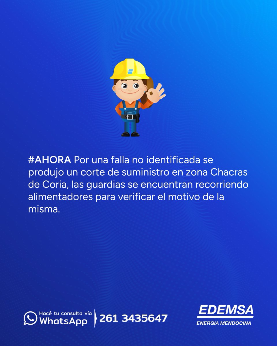 Edemsa's tweet image. #Comunicado #Afectación 🚨