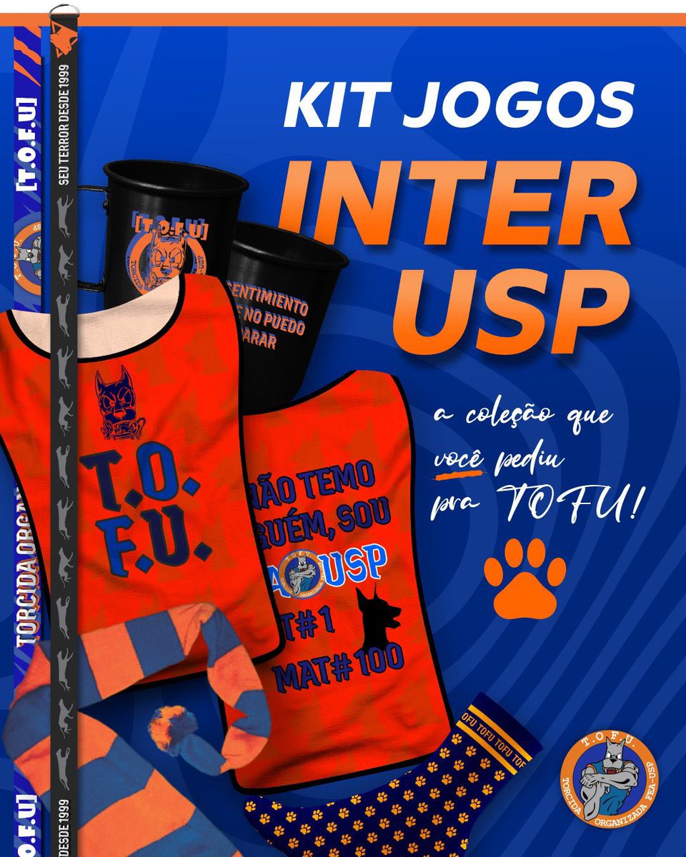 tofuseuterror's tweet photo. CACHORRADA, A LOJA DA T.O.F.U. TÁ ON! 🔥🔥

Cachegorro, meia, bata e caneca + tirante pra não passar perrengue e estar estiloso no frio da tenda.

Compre aqui: https://t.co/4vwS2ZlbBf

Ajude a financiar a festa feana na arquibancada!!! 🧡💙 https://t.co/04vA59jAyl