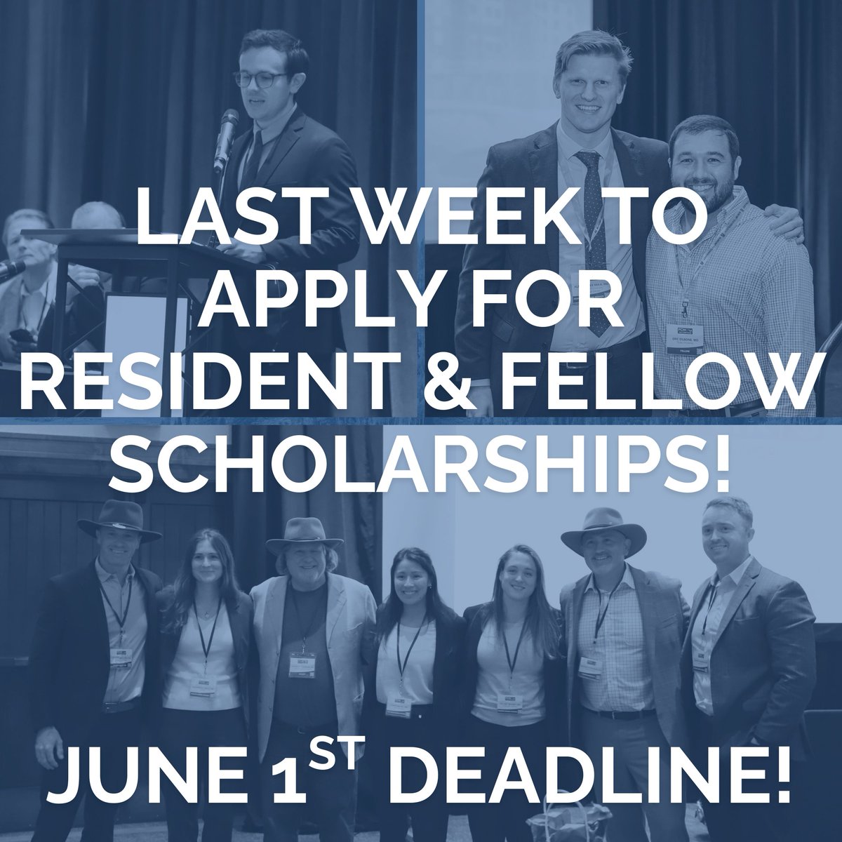 Residents &amp; Fellows! This is the last week to apply for a Scholarship to PCHK! Applications close June 1st! This is a meeting you don't want to miss!