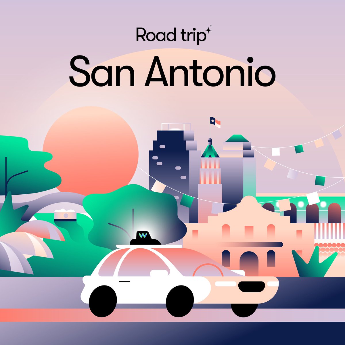 road trip to san antonio 🤠 @waymo
