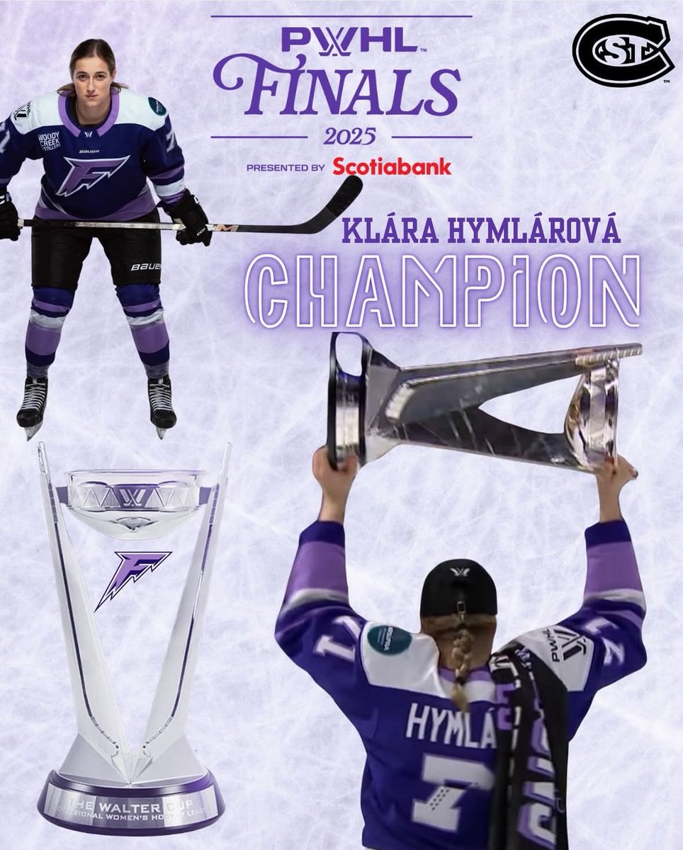 🏆 𝐖𝐚𝐥𝐭𝐞𝐫 𝐂𝐮𝐩 𝐂𝐡𝐚𝐦𝐩𝐢𝐨𝐧 🏆

Congrats to 𝐊𝐥𝐚́𝐫𝐚 𝐇𝐲𝐦𝐥𝐚́𝐫𝐨𝐯𝐚́ and <a href="/PWHL_Minnesota/">x - Minnesota Frost</a> on their <a href="/thepwhlofficial/">PWHL</a> #WalterCup Championship‼️

Klára recorded an assist on the championship-clinching goal 👏

#HuskyHockey 🏒 | #ProHuskies 🐾 | <a href="/hymlarova12/">Klára Hymlárová</a>