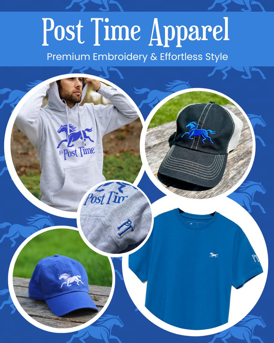 PostTimeApparel's tweet image. 𝐒𝐭𝐢𝐭𝐜𝐡𝐞𝐝 𝐟𝐨𝐫 𝐭𝐡𝐞 𝐒𝐩𝐨𝐭𝐥𝐢𝐠𝐡𝐭.
Hats. Hoodies. Tees.
Our premium embroidery sets the tone for standout style—on and off the track.
𝐁𝐮𝐲 𝐍𝐨𝐰: bit.ly/ItsPostTime
#PostTimeStyle #EmbroideredExcellence #MadeForTheMoment #ItsPostTime