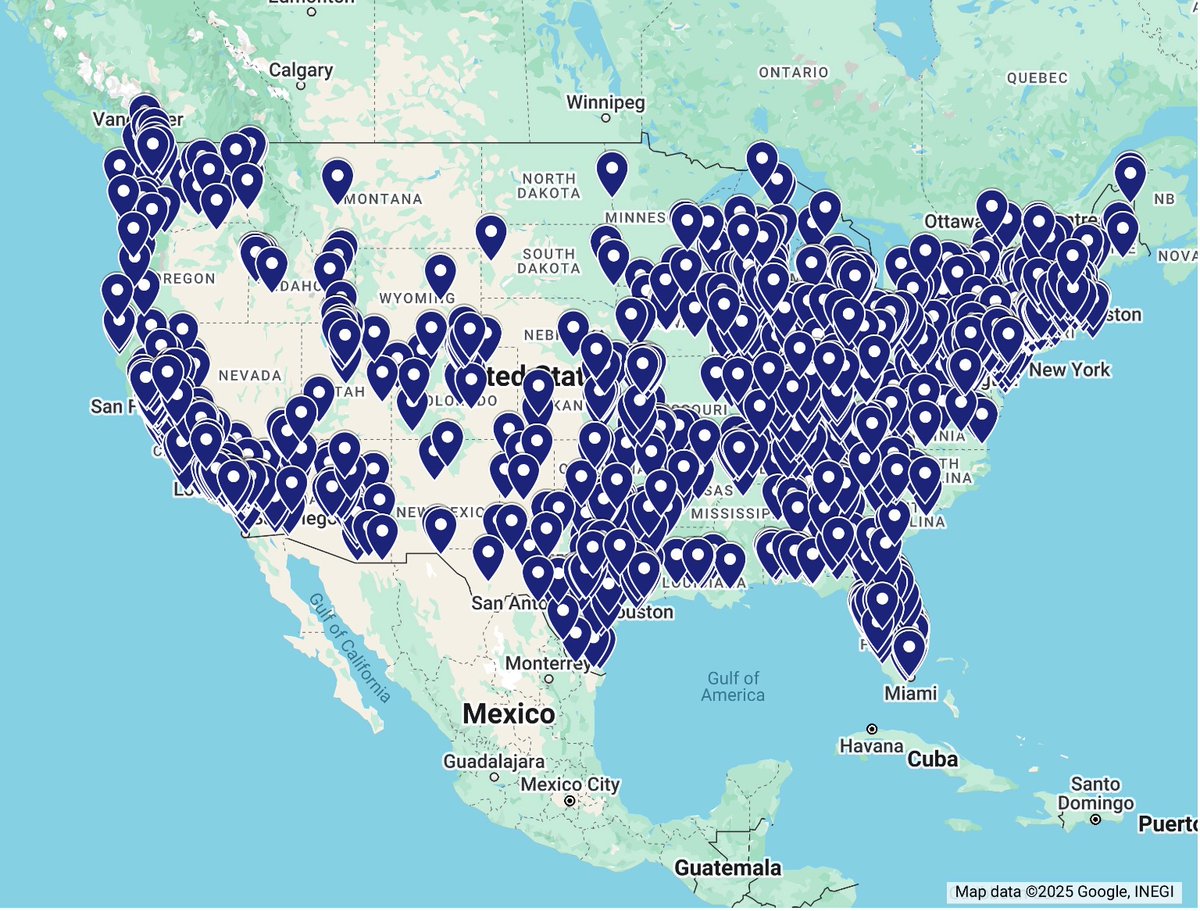 We are now covering a population of over 150 million in the continental U.S., Hawaii, Alaska, and adding Australia and the UK!