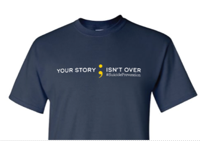 May is Mental Health Month, highlighting the importance of mental health awareness. Join us by purchasing a T-shirt: 'Your Story Isn't Over - #SuicidePrevention.' Proceeds support C.S. Mott Children's Hospital's Zero Suicide Initiative. Show your support! michmed.org/28XxZ