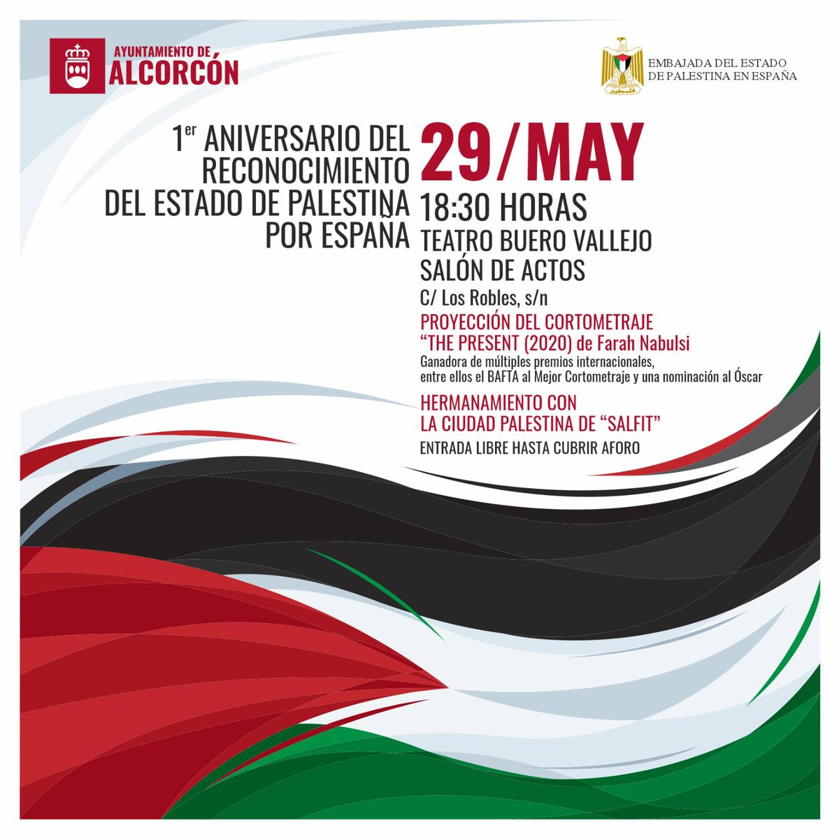El silencio no es una opción cuando un genocidio de esta magnitud está siendo perpetrado. Os invitamos a participar en este acto con la Embajada de Palestina. 
En Palestina hasta un regalo es un acto de resistencia...
<a href="/AytoAlcorcon/">Ayuntamiento de Alcorcón</a> <a href="/EnsancheSurJMD/">JMD Ensanche Sur Alcorcón</a> 
#Alcorcón