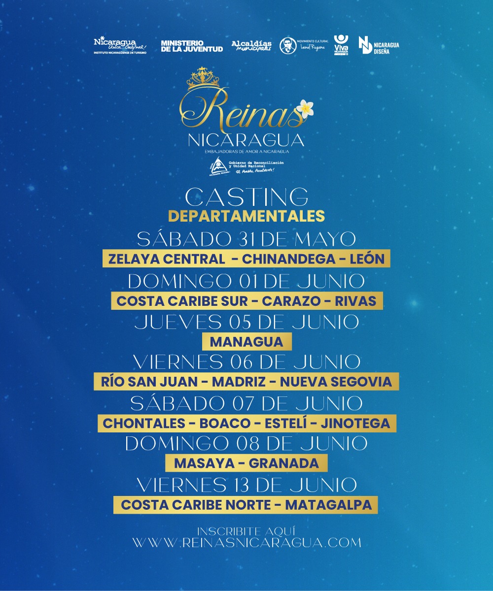 Estamos listos! 😃 Iniciamos la búsqueda de la Nueva Reina #Nicaragua 

Inscripciones abiertas! 👑