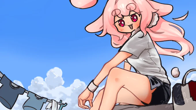#めめアートおせんたくびより 