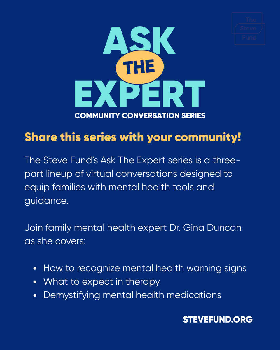 Join us for “All About Therapy” with Dr. Gina Duncan.
🔹 Learn about therapy types
🔹 Find the right therapist
🔹 Get tools to support your family

🔗 Register: bit.ly/43jR1AB