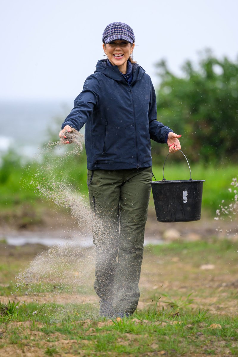 Queen Mary of Denmark visits a WWF project in Knudshoved Odde #QueenMary #Demark #Royal