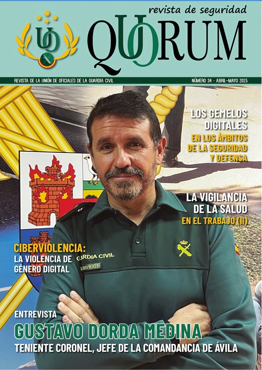UnionOficiales's tweet image. Disponible el n° 3️⃣4️⃣
🔉Entrevista al Jefe de la Comandancia de Ávila, Tcol D Gustavo Dorda
🟢 Los modelos digitales en los ámbitos de defensa y seguridad 
🟢 Ciberviolencia: la violencia de género digital
🟢Rootedcon 2025: El cónclave hacker 
Descarga ⬇️
revistaquorum.com
