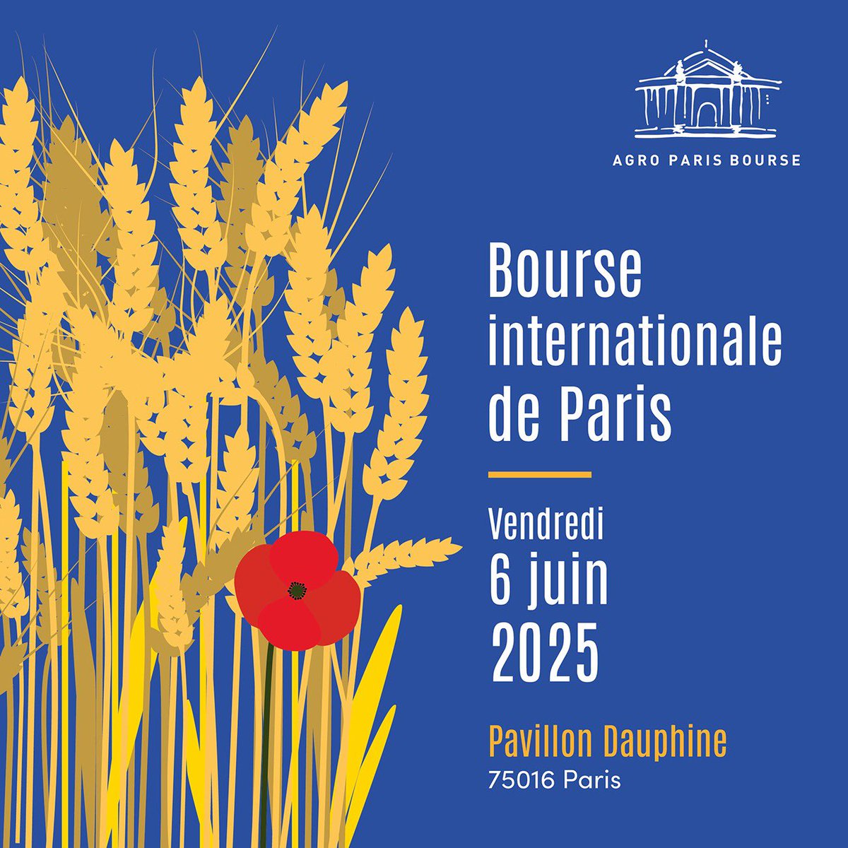 Agro Paris Bourse (@agroparisbourse) on Twitter photo đš J-10 avant la Bourse Internationale de Paris au Pavillon Dauphine !
đLâoccasion dâassister Ă la confĂ©rence de <a href="/Dbussereau/">Dominique Bussereau</a>, ancien ministre de lâAgriculture & de lâAlimentation sur l' «AmĂ©nagement du territoire & mobilitĂ©s»
đ Inscription : event.agro-parisbourse.com/fr đš J-10 avant la Bourse Internationale de Paris au Pavillon Dauphine !
đLâoccasion dâassister Ă la confĂ©rence de <a href="/Dbussereau/">Dominique Bussereau</a>, ancien ministre de lâAgriculture & de lâAlimentation sur l' «AmĂ©nagement du territoire & mobilitĂ©s»
đ Inscription : event.agro-parisbourse.com/fr