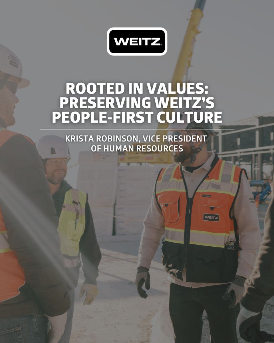 From a family-owned company in 1855 to a national leader today, one thing at Weitz has never changed: the commitment to our people.

See how we’re staying rooted in what matters most at weitz.com/rooted-in-valu…

#BuildABetterWay #170YearsOfWeitz