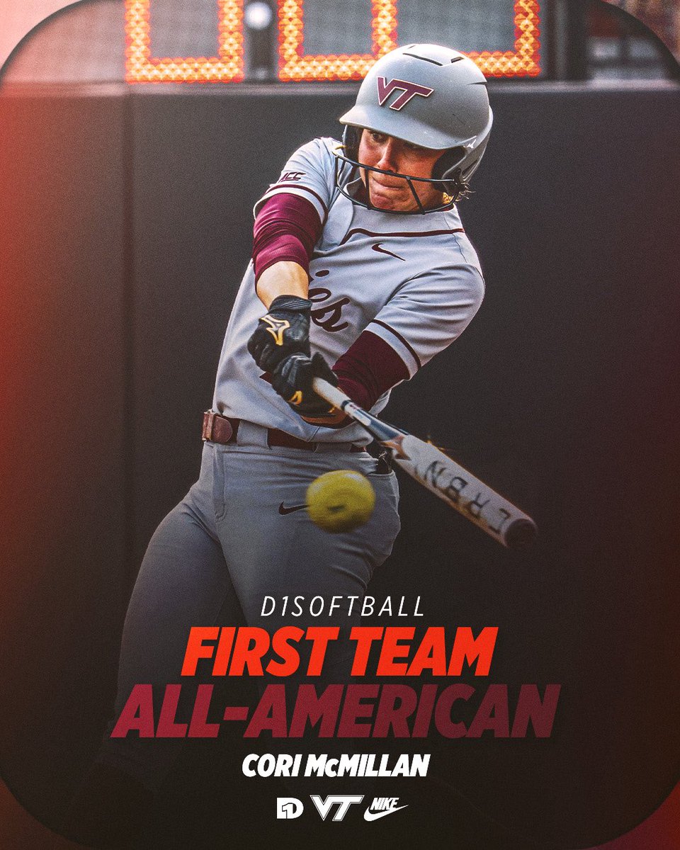 Virginia Tech Softball (@hokiessoftball) on Twitter photo Another πππ§π¨π© ππππ’ πΌπ‘π‘-πΌπ’ππ§ππππ£ honor for Cori <a href="/D1Softball/">D1Softball</a> π
#Hokiesπ₯ | <a href="/corimcmillan_/">Cori McMillan</a> Another πππ§π¨π© ππππ’ πΌπ‘π‘-πΌπ’ππ§ππππ£ honor for Cori <a href="/D1Softball/">D1Softball</a> π
#Hokiesπ₯ | <a href="/corimcmillan_/">Cori McMillan</a>