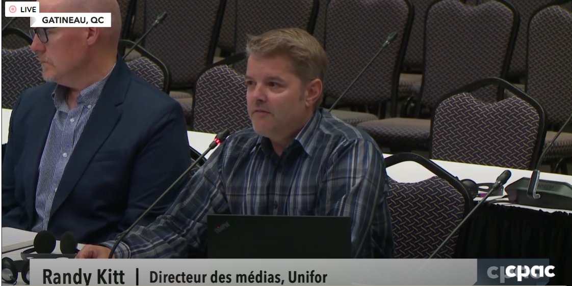 Media Action Plan (@map_canada) on Twitter photo Unifor media director and MAP representative
<a href="/RandyLKitt/">Randy Kitt</a> is speaking now at the CRTC hearing on defining Canadian content. #SaveLocalNews
Tune in here: tinyurl.com/43ytknfc Unifor media director and MAP representative
<a href="/RandyLKitt/">Randy Kitt</a> is speaking now at the CRTC hearing on defining Canadian content. #SaveLocalNews
Tune in here: tinyurl.com/43ytknfc