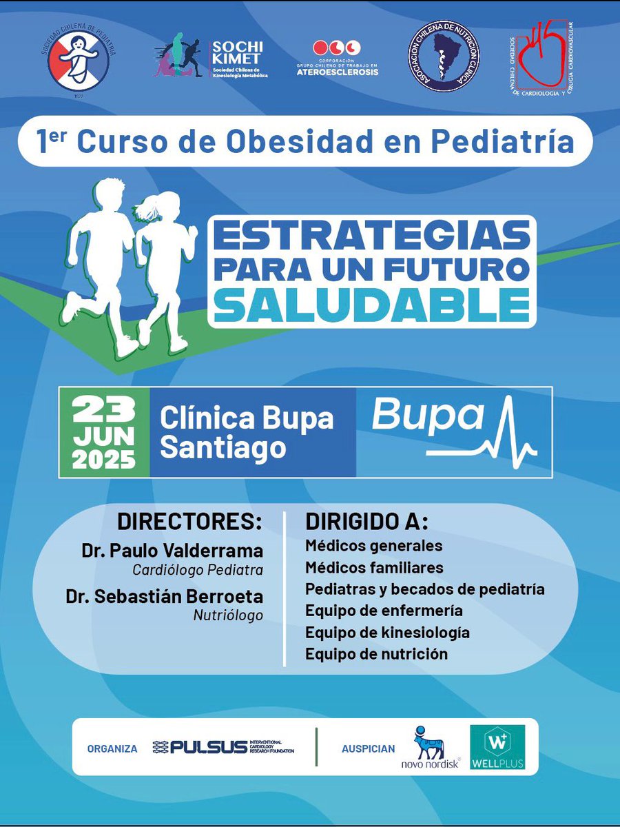 Este 23 de junio realizamos el Primer Curso de Obesidad en Pediatría en Clínica Bupa Santiago.
🧒 Estrategias para un futuro saludable con especialistas en salud infantil.
🕗 08:00 a 17:00 hrs
📍 Auditorio Clínica Bupa, Santiago
#Pediatría #ObesidadInfantil