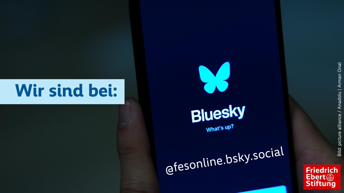 Wir sind seit einigen Monaten auch auf #Bluesky . Folgt uns gerne auch dort, um von neuesten Publikationen, Meinungsartikeln, Veranstaltungen und vielem mehr zu erfahren. Wir freuen uns auf  Kommentare. Kommt mit uns in den Austausch! 💬@𝗳𝗲𝘀𝗼𝗻𝗹𝗶𝗻𝗲.𝗯𝘀𝗸𝘆.𝘀𝗼𝗰𝗶𝗮𝗹