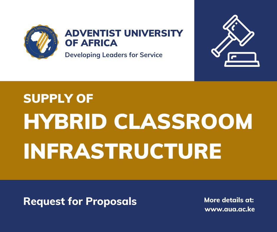 auauniversity's tweet image. AUA is seeking qualified suppliers to submit proposals for the supply, delivery, installation, and commissioning of ICT &amp;amp; audiovisual infrastructure for our new hybrid classrooms. Find more details at    aua.ac.ke/tenders/   

#Tender #AUA #RequestForProposal #HybridLearning