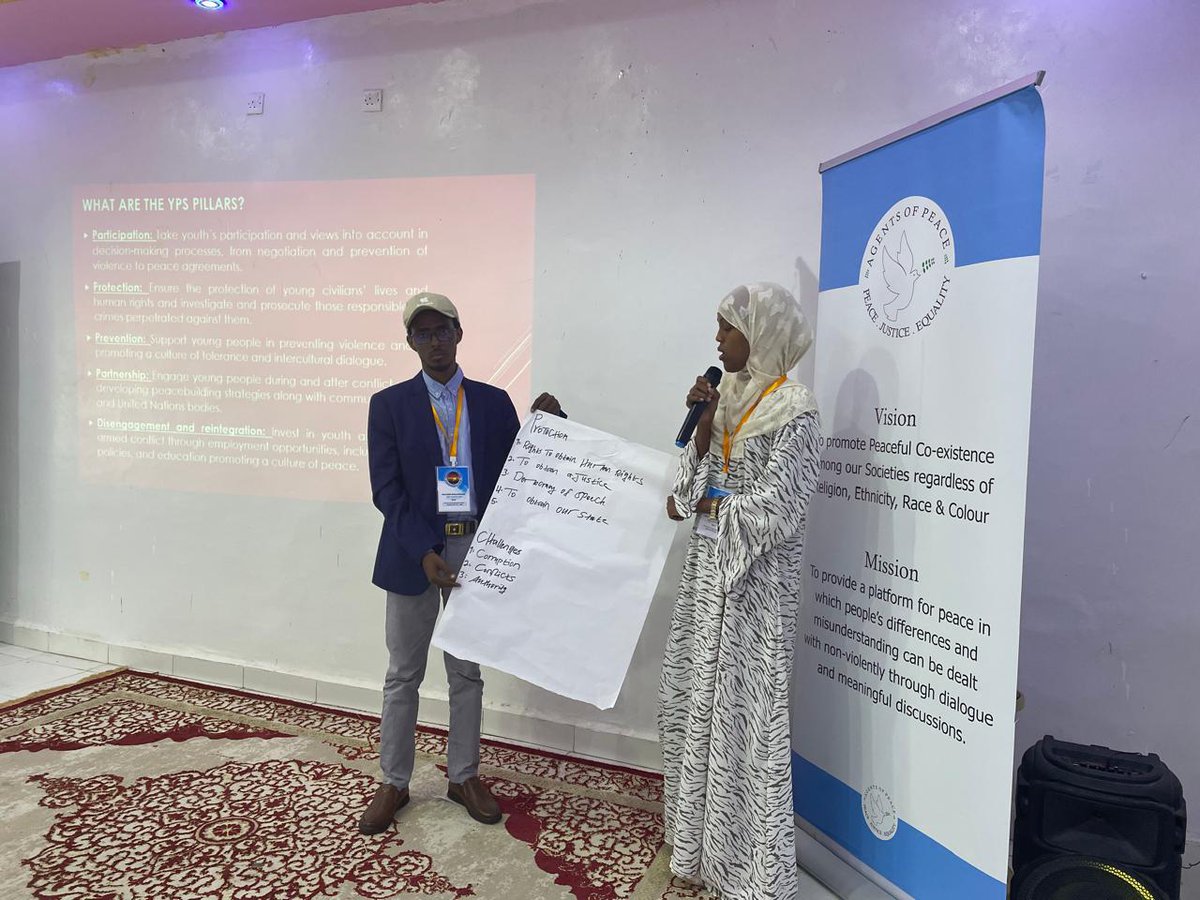 agentsofpeace_'s tweet photo. Agents of Peace - trained 75 young people on Good Governance, political participation, Campaign and Advocacy, Youth, Peace  and Security in Lascanod... https://t.co/EptACia2Ac