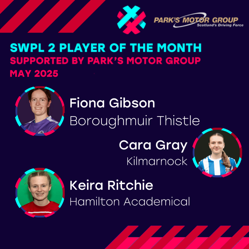 Scottish Women's Premier League (@swpl) on Twitter photo POTM | Here are the nominees for the May 2025 Player of the Month in the SWPL, supported by <a href="/parksmotorgroup/">Park's Motor Group</a> β¬οΈ
The clubs are voting nowπ³οΈ
Who gets your vote?π€ POTM | Here are the nominees for the May 2025 Player of the Month in the SWPL, supported by <a href="/parksmotorgroup/">Park's Motor Group</a> β¬οΈ
The clubs are voting nowπ³οΈ
Who gets your vote?π€