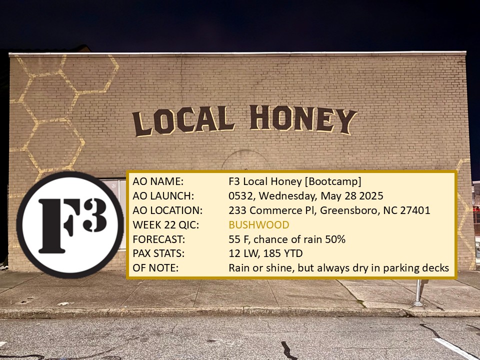 Get out of the Caddyshack, and get down to Local Honey for a Q with Bushwood that will reportedly take place in a location away from rain. After all, the heavy stuff isn't going to come down for awhile. SYITG