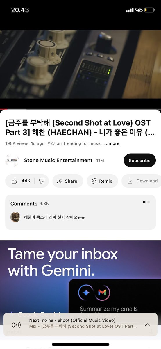 doughpain's tweet photo. ᯓ★ Streaming party for HAECHAN🌻‧₊˚ 

해찬 (HAECHAN) - 니가 좋은 이유 (A Thousand Reasons) MV

🎬https://t.co/UJy42GStMt

tags: @doughpain @chocoballhyuck @markyourhaert
#HAECHAN_TheReasonILikeYou
#해짜니의선물_니가좋은이유_같이듣자 https://t.co/Qvysdhy3eM