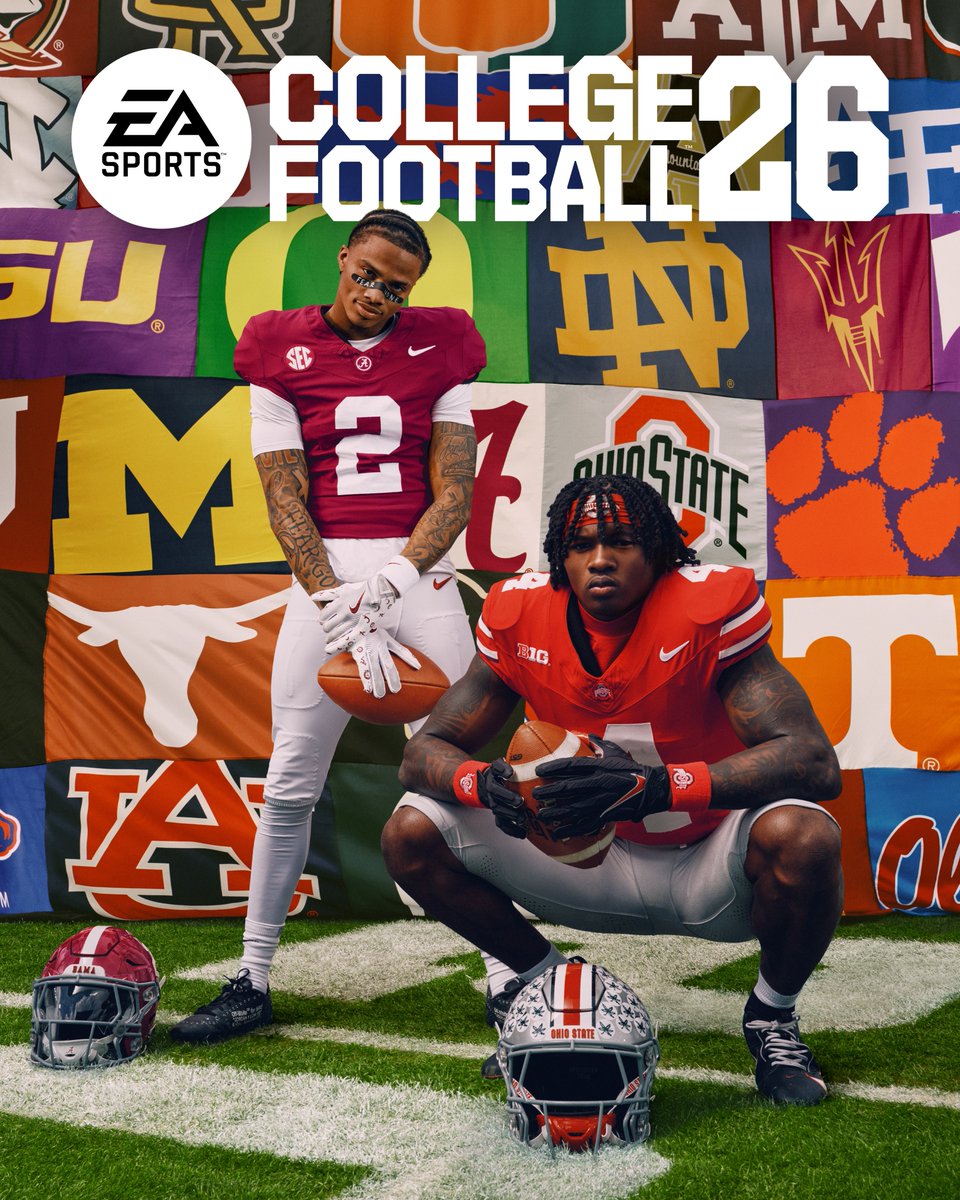EASPORTSCollege (@easportscollege) on Twitter photo Sophomore season loadingโฆ
Your #CFB26 Cover Stars <a href="/Ryanwms1/">๐๐ฒ๐๐ง โ๐๐จ๐ฅ๐ฅ๐ฒ๐ฐ๐จ๐จ๐โ ๐๐ข๐ฅ๐ฅ๐ข๐๐ฆ๐ฌ 2</a> + <a href="/Jermiah_Smith1/">Jeremiah Smith</a>
Coming July 10. Full Reveal Thursday.
๐: x.ea.com/84139 Sophomore season loadingโฆ
Your #CFB26 Cover Stars <a href="/Ryanwms1/">๐๐ฒ๐๐ง โ๐๐จ๐ฅ๐ฅ๐ฒ๐ฐ๐จ๐จ๐โ ๐๐ข๐ฅ๐ฅ๐ข๐๐ฆ๐ฌ 2</a> + <a href="/Jermiah_Smith1/">Jeremiah Smith</a>
Coming July 10. Full Reveal Thursday.
๐: x.ea.com/84139