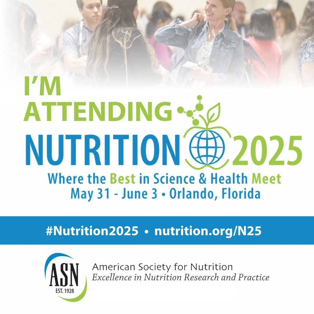 Looking forward to <a href="/nutritionorg/">American Society for Nutrition</a> #Nutrition2025 in less than 1 week! 😁

Catch me at these events for sure ⬇️

-Sat 8 PM: Early career networking event
 
-Sun 7 PM: Early career speed mentoring event 

-Mon 12 PM: <a href="/bellinstitute/">Bell Institute</a> sponsored symposium on protein, satiety and weight
