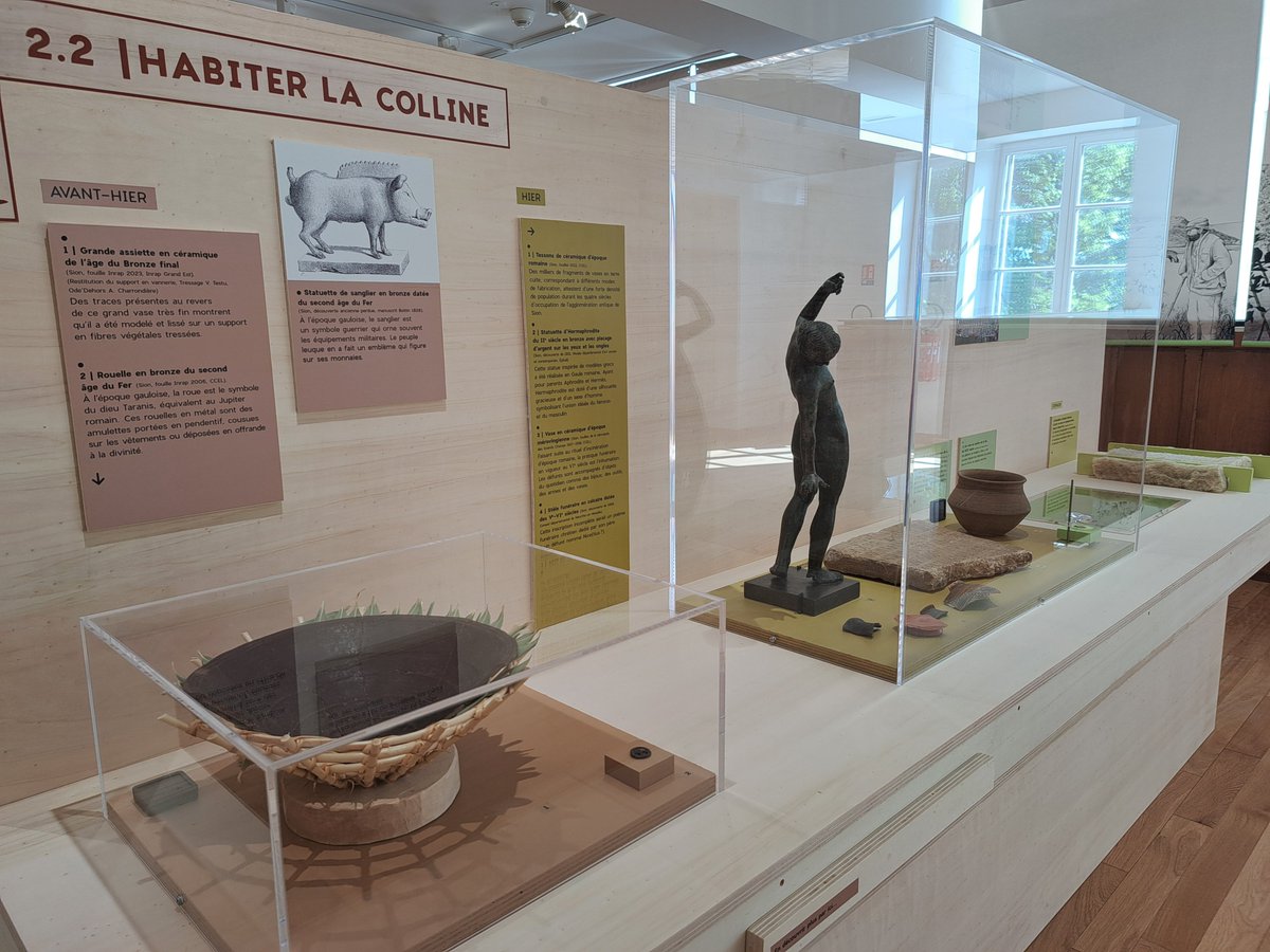 [Inauguration 📢]

Ouverture de l’expo « Nos empreintes, l’histoire de Sion révélée par l’archéologie » en partenariat avec <a href="/Inrap/">Inrap</a> 
Découvrez 8 000 ans d’histoire humaine sur la colline de Sion !

🗓️Jusqu'au 25 Nov 2025
📍La Cité des paysages, Saxon-Sion
🔗urls.fr/9eBsm4