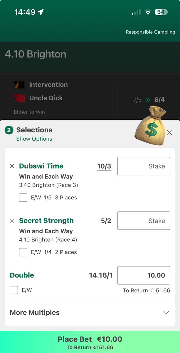 SquidlysTips's tweet photo. Undervalued priced double at Brighton 3.40 &amp; 4.10. Both horses should piss in home. https://t.co/pLbVukHtWe