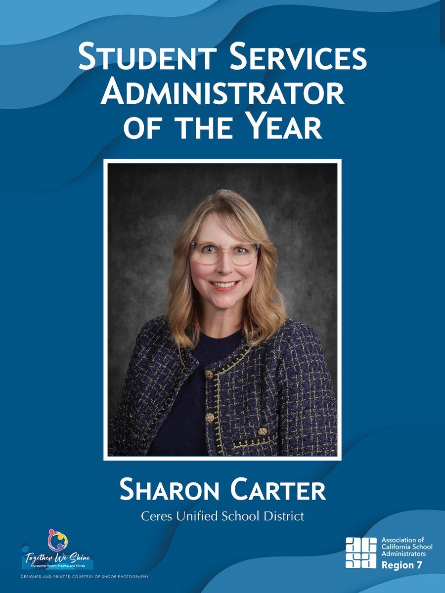 ACSA Region 7 (@acsaregion7) on Twitter photo Congratulations to Sharon Carter for being named Region 7's Student Services Administrator of the Year. Sharon is Director of MTSS in the Ceres Unified SD. She was honored at the Region 7 Annual Spring Conference In So. Lake Tahoe. <a href="/ACSARegion7/">ACSA Region 7</a> Congratulations to Sharon Carter for being named Region 7's Student Services Administrator of the Year. Sharon is Director of MTSS in the Ceres Unified SD. She was honored at the Region 7 Annual Spring Conference In So. Lake Tahoe. <a href="/ACSARegion7/">ACSA Region 7</a>