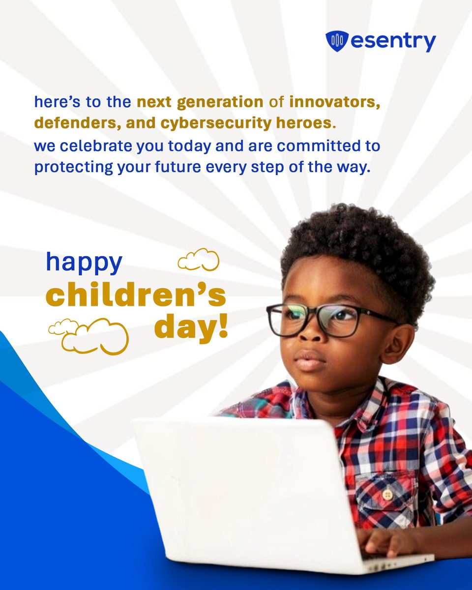 esentry_mssp's tweet image. Happy Children's Day!
Here's to celebrating the joy, wonder, and limitless potential of our future.
#esentry #childrensday2025