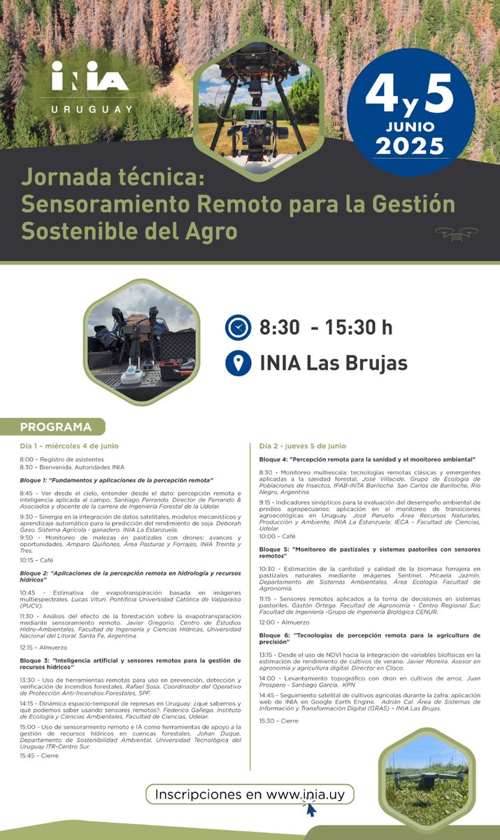 Inscripciones: forms.office.com/r/mqWRYcSuJg