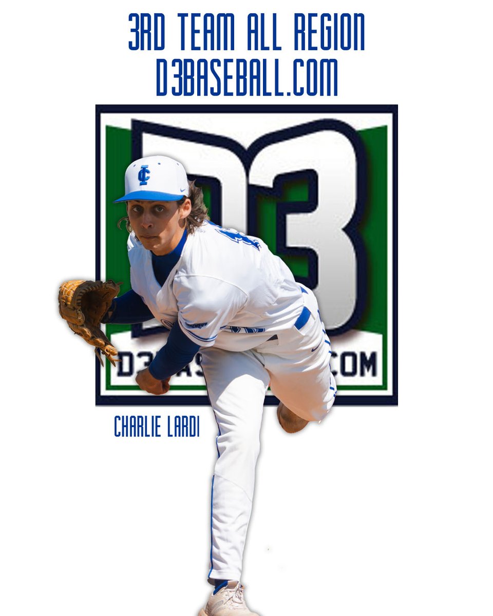 Illinois College Baseball (@blueboybaseball) on Twitter photo Congratulations to Sophomore Charlie Lardi. The awards keep coming as Chuck was named <a href="/d3baseball/">D3baseball</a> All Region. Congratulations to Sophomore Charlie Lardi. The awards keep coming as Chuck was named <a href="/d3baseball/">D3baseball</a> All Region.