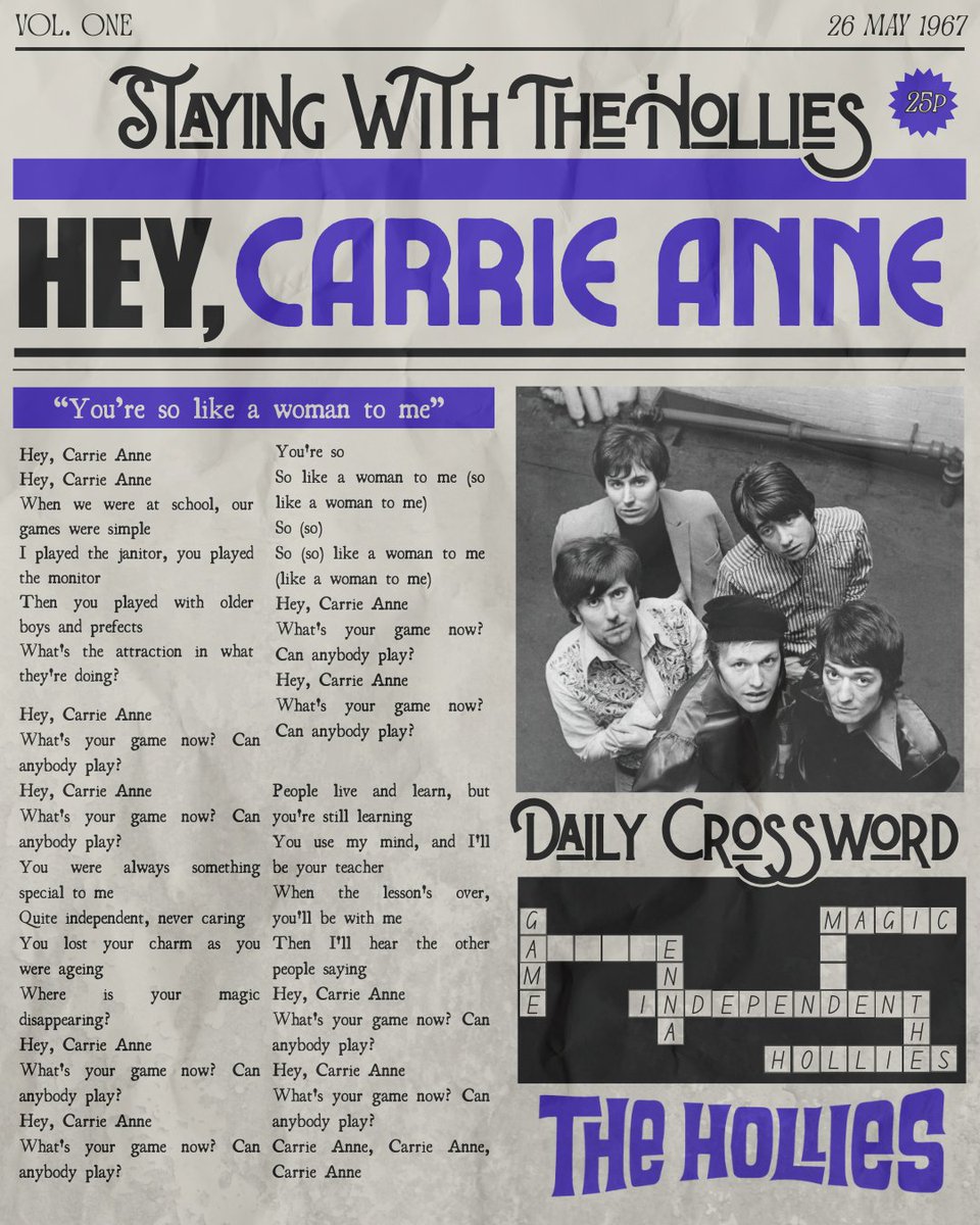 BREAKING NEWS: "Carrie Anne" was released on this day in 1967!

Photo courtesy of Getty Images.