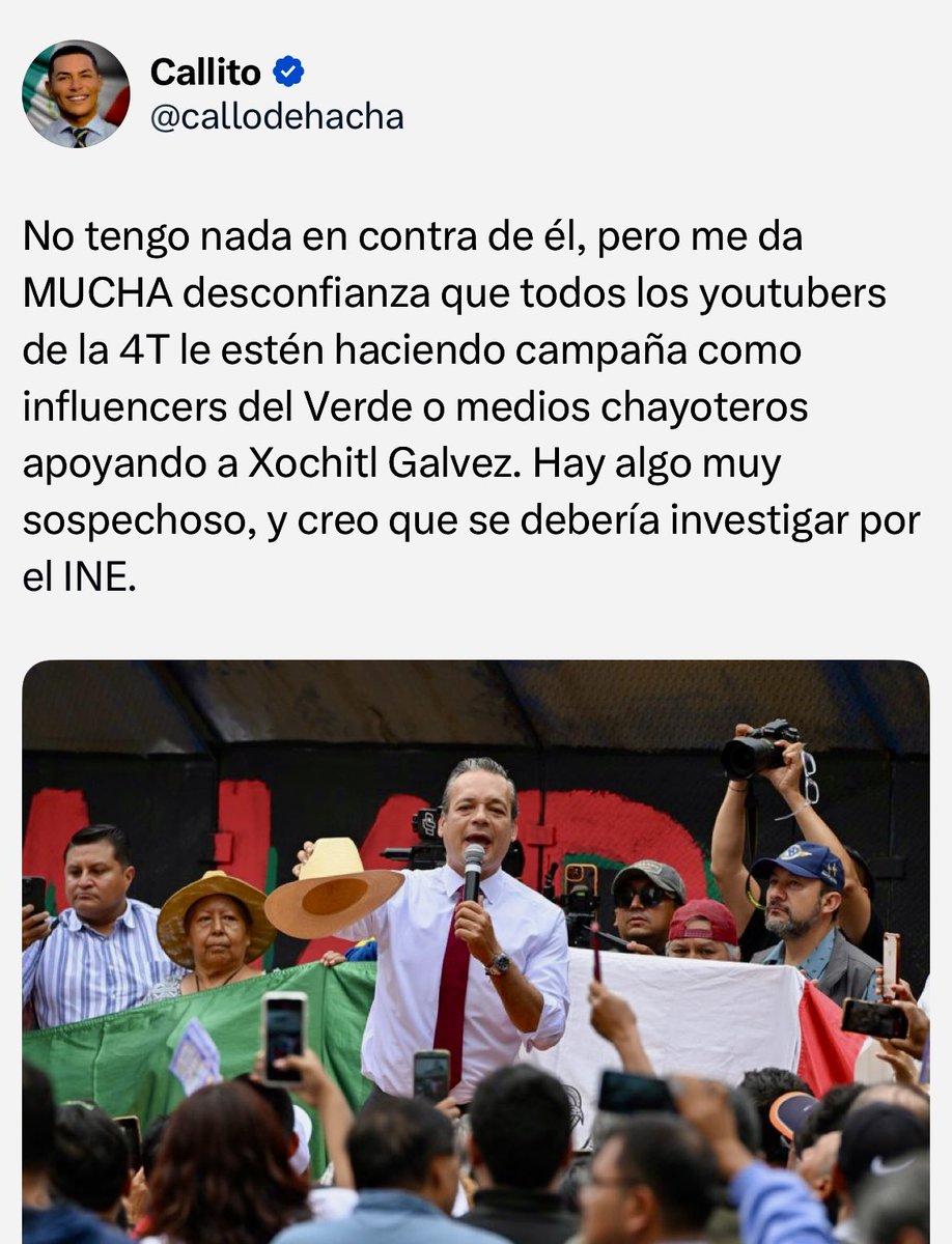 sevillacritico's tweet photo. ¡Del pastelazo a la calumnia!

El negocio de la difamación tiene nombre y apodo: “Callo de Hacha”.

Jorge Roberto Avilés Vázquez ha encontrado en el desprestigio y la desinformación una rápida vía de acenso.

Pero ¿quién es @callodehacha? ¿Y por qué se conduce sin ética?🧵👇

En las redes sociales, donde el poder y el prestigio son bienes escasos, la competencia suele tornarse feroz. 

Y ahí, donde habita la desinformación y la mentira, hay personajes que, sintiéndose desplazados o incapaces de obtener reconocimiento por méritos propios, recurren a tácticas viles con el fin de nivelar el campo de juego. 

Y, de paso, cobrar por sus servicios de dinamitador a sueldo.

Y uno de esos personajes es, sin duda, el tal “Callo de Hacha”.

Se sabe que este comediante, llamado Jorge Roberto Avilés Vázquez, es un sujeto que ha hecho de la ramplonería y el pastelazo su único recurso capitalizable.

Pero su chabacanería y su deseo de obtener fama y dinero a toda costa ha llegado a excesos vergonzosos. 

Llevado de la mano por su invencible mediocridad, este sujeto ha caído una y otra vez sobre el sucio fango de la calumnia.

Y como carece del auténtico talento para sobresalir a fuerza de ingenio o perspicacia se las ha arreglado para buscar atajos destructivos.

Se sabe que el mentado “Callo de Hacha” carece de formación periodística y adolece de una sólida formación intelectual. 

Y se entiende porque esos no son atributos que florecen en maceta.

Pero debería, al menos, conducirse con las virtudes de un comunicador responsable.

Lamentablemente, Jorge, “el Callo”, ha preferido transitar por la vía rápida de la calumnia y el desprestigio.

Y Jorge debería saber que la calumnia y el desprestigio son formas de desviación social que rompen, de manera primitiva, con las normas de fair play y el respeto mutuo. 

Pero entender una explicación así es pedirle demasiado. Sobre todo cuando ha montado sobre la estridencia, el embuste y la patraña un negocio redondo y lucrativo.

Lamentablemente, el único sello distintivo del tal “Callo de Hacha” es la mediocridad, y eso lo ha llevado a transitar y operar por una zona gris donde las reglas éticas son ignoradas en pos de un objetivo personal y comercial que, la verdad sea dicha, tiene como principal objetivo la monetización. Y, claro, la celebración de jugosos convenios económicos con patrocinadores dispuestos a pagar su “ayuda”.

Algo debe quedarnos muy claro: “Callo de Hacha” no es un espontáneo indignado; es una construcción mediática calculada, un arquetipo de la influencia política orquestada.

Este personaje, que solía ser un vulgar propagandista de Enrique Peña Nieto, representa un eslabón en la cadena de narrativas prefabricadas que proliferan en las redes sociales con un objetivo primordial: la deslegitimación selectiva.

Y esa crítica selectiva, enmascarada bajo un manto de indignación universal, ha encontrado hoy a un nuevo enemigo: el candidato a ministro de la @SCJN, César Gutiérrez Priego, a quien busca difamar y, de ser posible, descarrilar.

De comediante de tercera a mercenario del desprestigio, así es, tristemente, la patética evolución de Jorge Roberto Avilés. 

Y mientras este bufón digital sigue vendiendo caros sus embates y sus “ayudas” al mejor postor, la integridad de figuras como César Gutiérrez Priego, al final, siguen intactas. 

¿Quién seguirá en la lista negra de este chacal mediático? No se preocupe: Pronto lo sabremos. Con dinero baila el 🐕, dice una sabia frase popular.