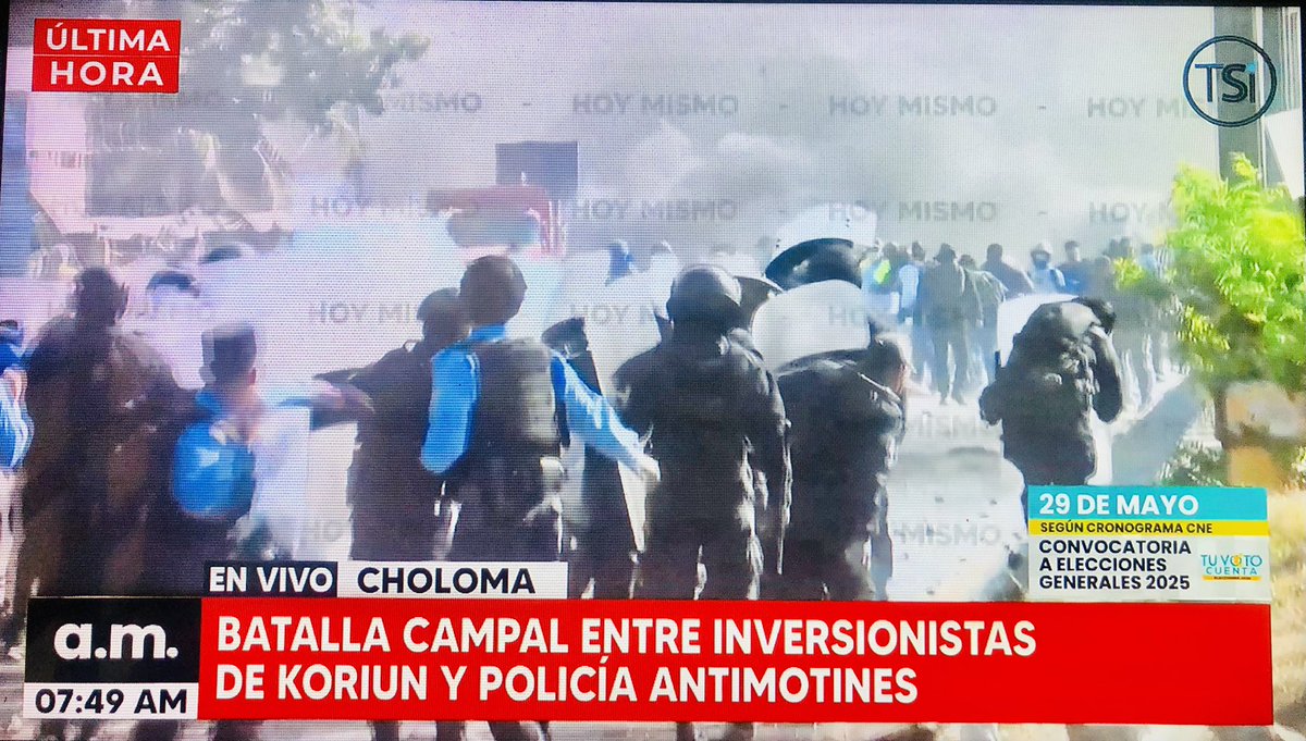 Protestas en Choloma por socios de Koriun, sumado a esto el congestionamiento de equipos en Puerto Cortés . ⚠️