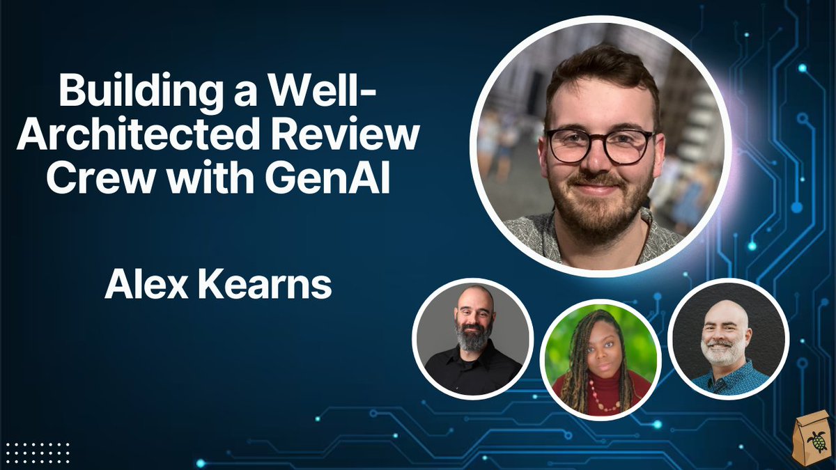 Join us &amp; Alex Kearns as he shows how GenAI-powered AWS experts can supercharge your cloud strategy! Get tips on the Well-Architected Framework &amp; unlock real-world insights for your team. #AWS #GenAI #CloudComputing

Wed May 28 @ 3pm CDT
youtube.com/live/HDqvAQGmi…