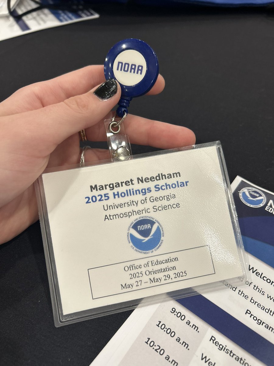 MNeedhamWX's tweet image. Day 1 of orientation for the Class of 2025 NOAA Hollings Scholarship! Proud to represent @UGAAtmosSci here!