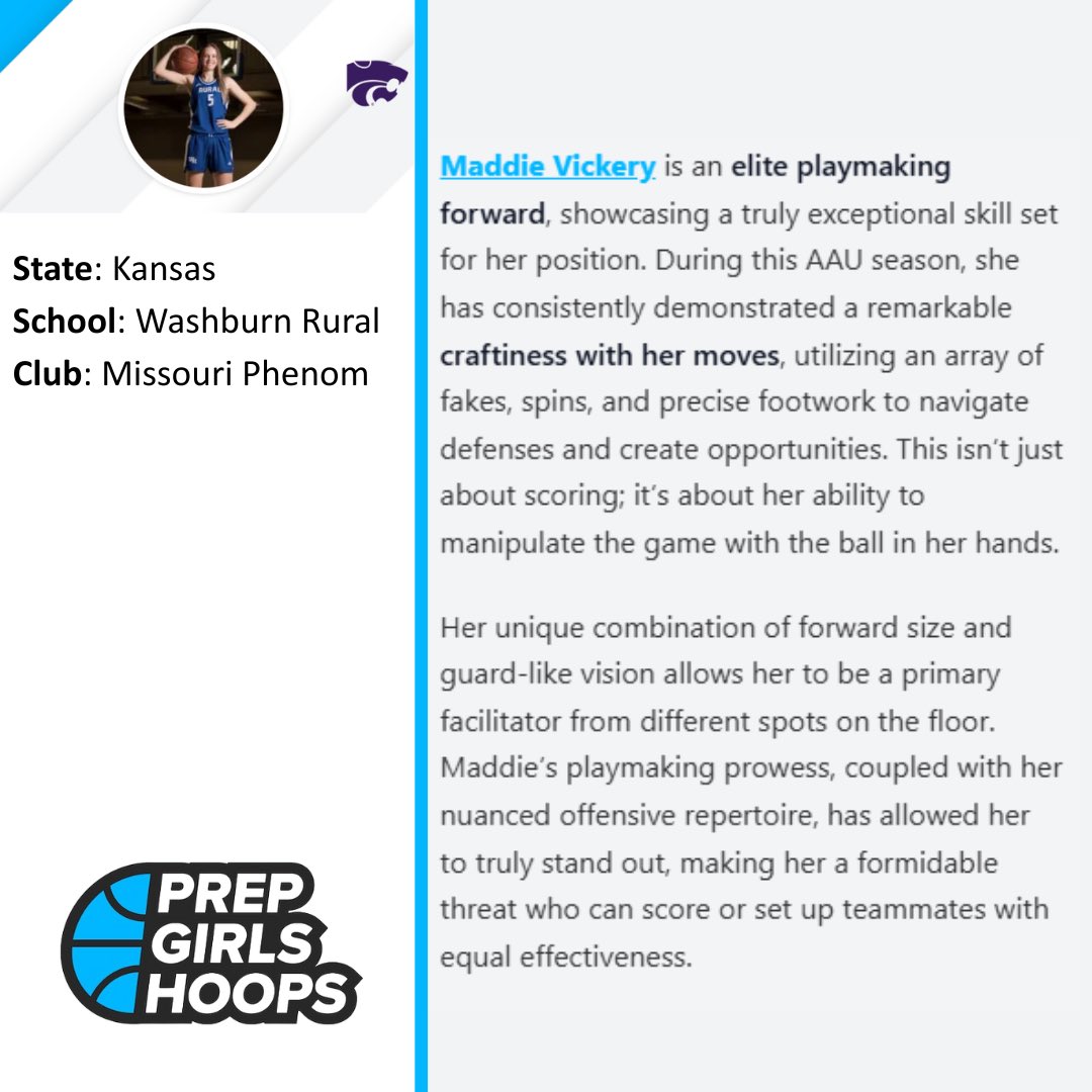 Maddie Vickery (@vickerymaddie) on Twitter photo Thank you <a href="/PGHKansas/">Prep Girls Hoops Kansas</a> for the evaluation & for including me as a Top PF in AAU for my class so far this season! Work left to do! π
<a href="/PrepGirlsHoops/">Prep Girls Hoops π</a> <a href="/MissouriPhenom/">Phenom Basketball</a> <a href="/greglogs/">Greg Logsdon</a> <a href="/CoachJodi_/">Jodi Greve, M. Ed | Motivational Speaker & Author</a> Thank you <a href="/PGHKansas/">Prep Girls Hoops Kansas</a> for the evaluation & for including me as a Top PF in AAU for my class so far this season! Work left to do! π
<a href="/PrepGirlsHoops/">Prep Girls Hoops π</a> <a href="/MissouriPhenom/">Phenom Basketball</a> <a href="/greglogs/">Greg Logsdon</a> <a href="/CoachJodi_/">Jodi Greve, M. Ed | Motivational Speaker & Author</a>