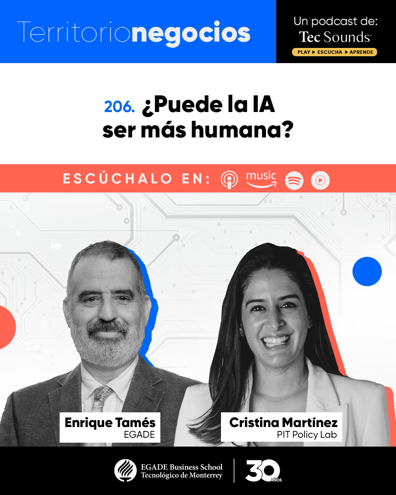 EGADE Business School (@egade) on Twitter photo 📣 ¡Nuevo episodio! #TerritorioNegocios 🎧 spr.ly/6011N0h0f En un mundo dominado por la IA, es clave no perder de vista lo que nos hace humanos. ¿Hay cabida para el humanismo en el futuro?
🎙️<a href="/enriquetames/">Enrique Tames</a>, profesor de #EGADE
🎙️<a href="/pintomar43/">Cristina Martínez</a>, fundadora de <a href="/PitPolicy/">PIT Policy Lab</a> Lab 📣 ¡Nuevo episodio! #TerritorioNegocios 🎧 spr.ly/6011N0h0f En un mundo dominado por la IA, es clave no perder de vista lo que nos hace humanos. ¿Hay cabida para el humanismo en el futuro?
🎙️<a href="/enriquetames/">Enrique Tames</a>, profesor de #EGADE
🎙️<a href="/pintomar43/">Cristina Martínez</a>, fundadora de <a href="/PitPolicy/">PIT Policy Lab</a> Lab