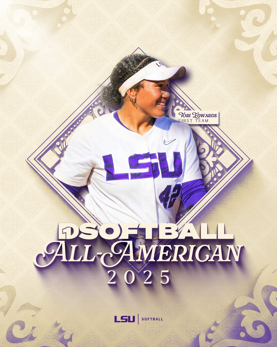 Tori Edwards is listed on D1Softball’s All-American First Team! 

#GeauxTigers