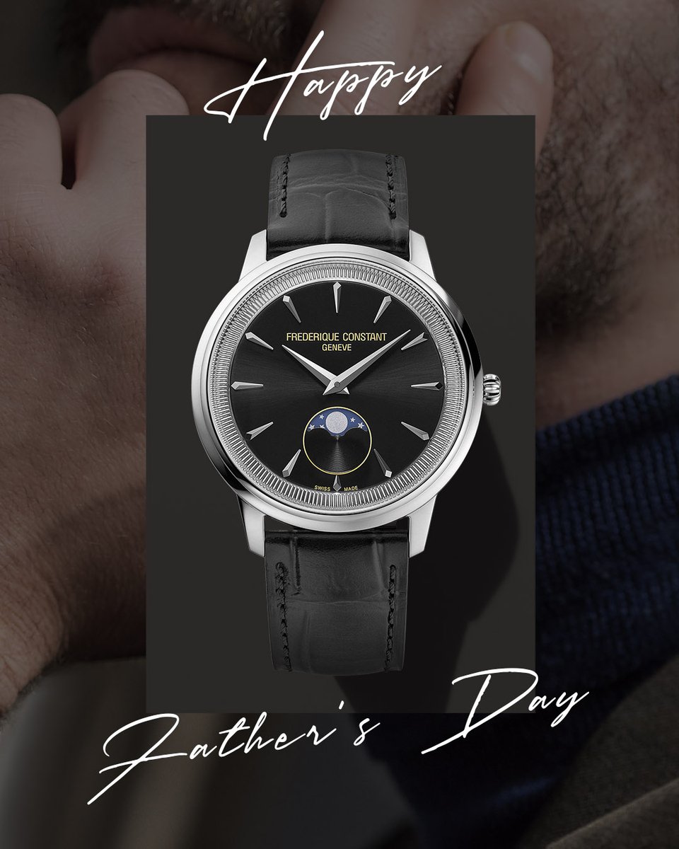 FrederiqueConst's tweet photo. Looking for a gift that's sure to please your father? Go for a Frédérique Constant watch.
Discover our gift selection: https://t.co/rB1JsqDtlP
#FathersDay #Gift #Love #MenWatch #ClassicWatch #TimelessWatch https://t.co/63vEjnoGJR