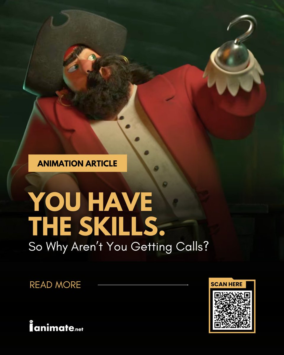 iAnimate's tweet image. Studios hire creative minds, not just technical hands.
💡 Learn how to craft a reel that speaks
💡 Discover what your portfolio may be missing
💡 Build the kind of first impression studios remember

💥 The inside edge is just one article away → ianimate.net/more/articles/…

#ReelTalk