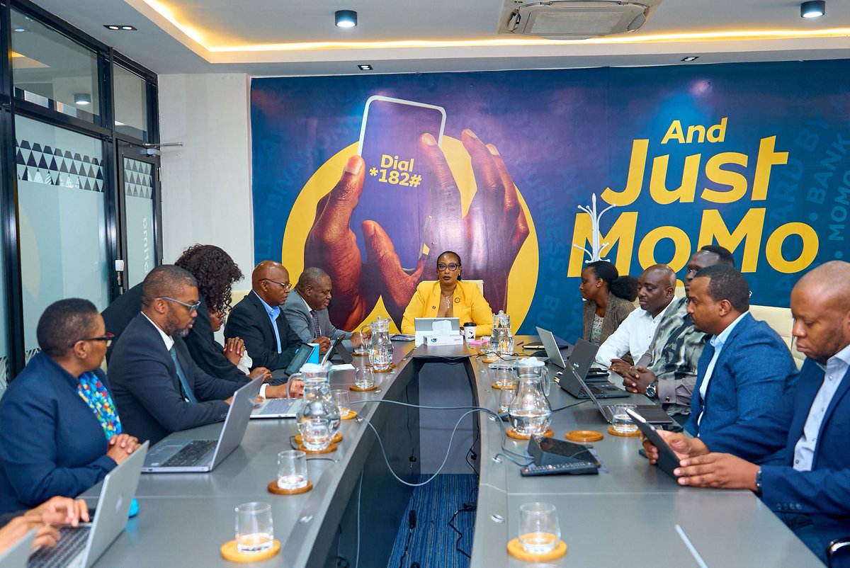 MoMo from MTN Rwanda (@momo_rwanda) on Twitter photo Today, our CEO <a href="/chantalkagame/">Chantal Kagame</a> welcomed the <a href="/BankofBotswana/">Bank of Botswana</a> delegation, led by the Deputy Governor, alongside the CEO of Bankers Association and telecom representative, who are on a study visit in Rwanda. The discussions focused on interoperability and how it has contributed to Today, our CEO <a href="/chantalkagame/">Chantal Kagame</a> welcomed the <a href="/BankofBotswana/">Bank of Botswana</a> delegation, led by the Deputy Governor, alongside the CEO of Bankers Association and telecom representative, who are on a study visit in Rwanda. The discussions focused on interoperability and how it has contributed to
